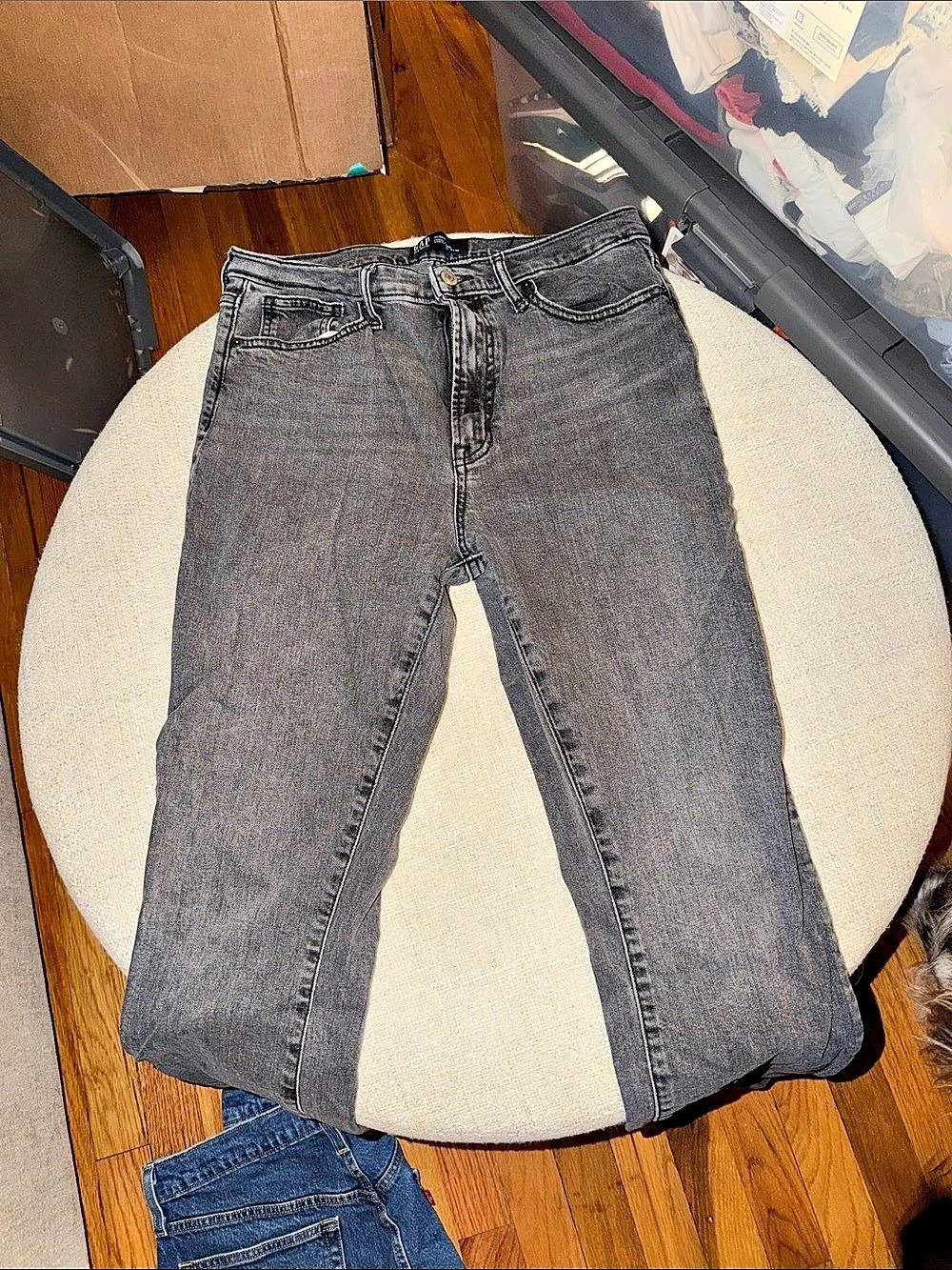 Gap Gray high rise vintage straight